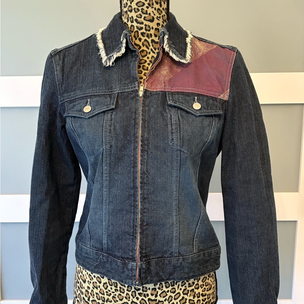 Tommy Hilfiger Denim Jacket with Stars and Striped Accent